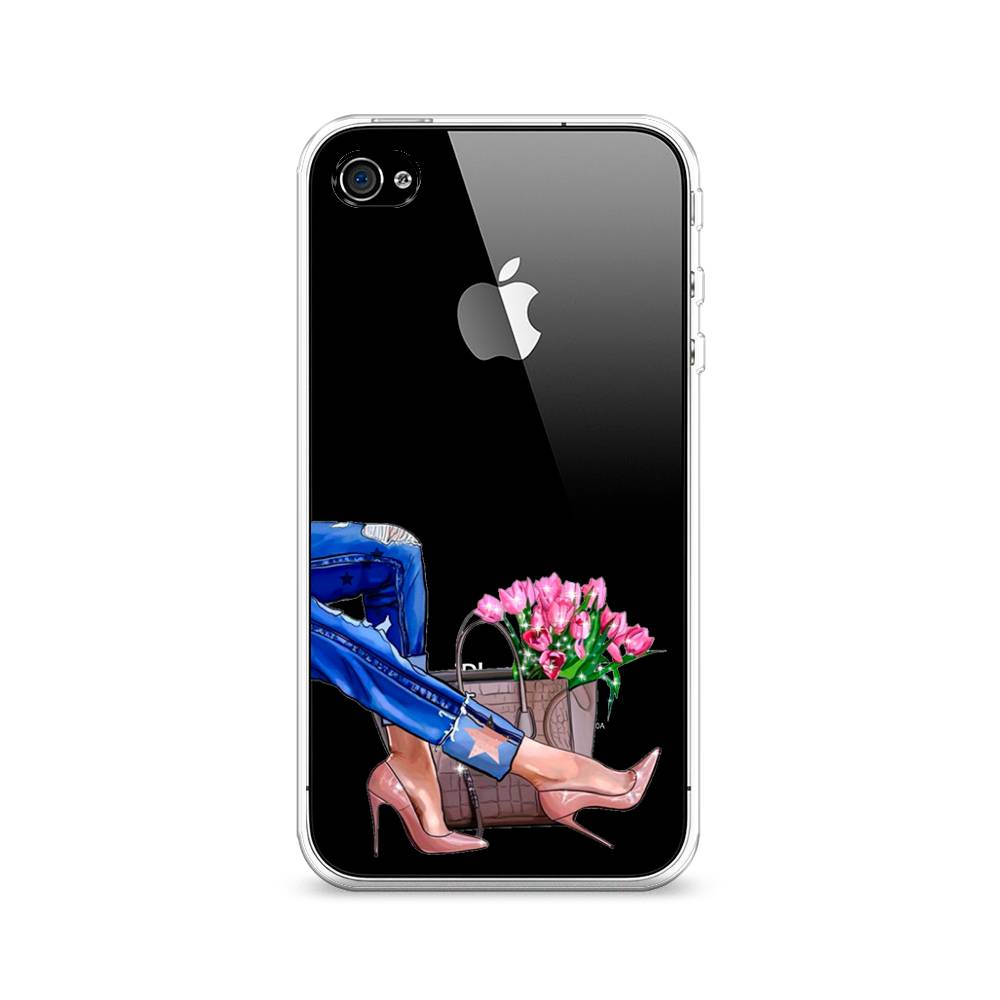 

Чехол Awog на Apple iPhone 4/4S / Айфон 4/4S "Каблучки", Разноцветный, 10150-7