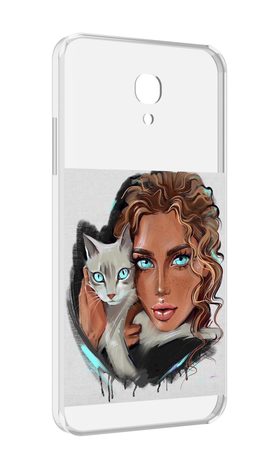 

Чехол MyPads девушка-с-котом-голубые-глаза женский для Lenovo Vibe P2 5.5 (P2a42), Прозрачный, Tocco