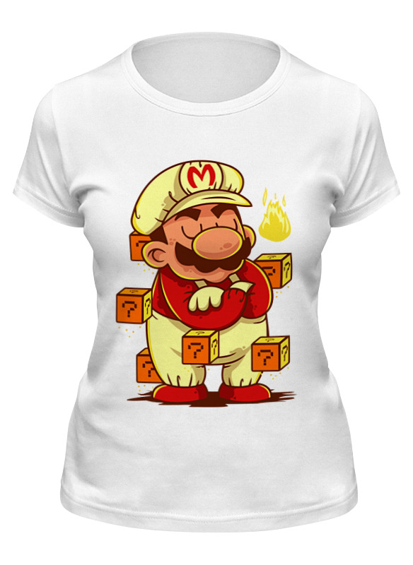 

Футболка женская Printio Марио белая 2XL, Белый, Марио