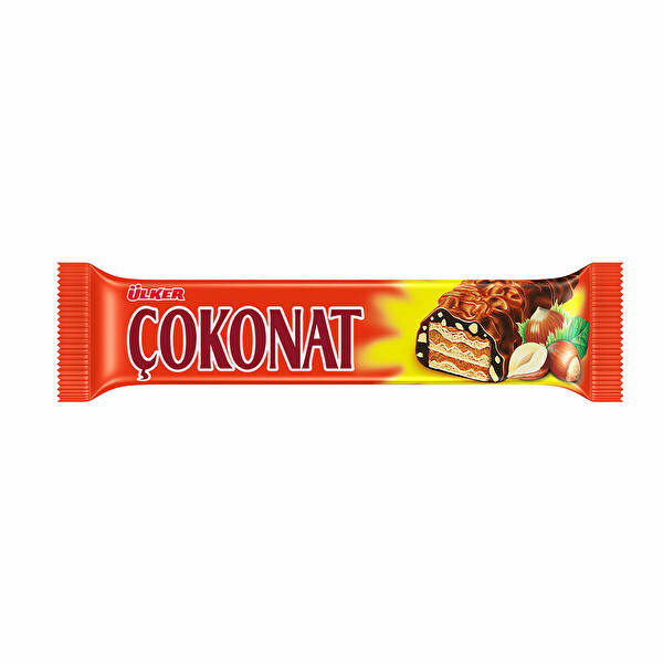 Вафли Ulker Cokonat в шоколаде, с ореховым кремом, 33 г