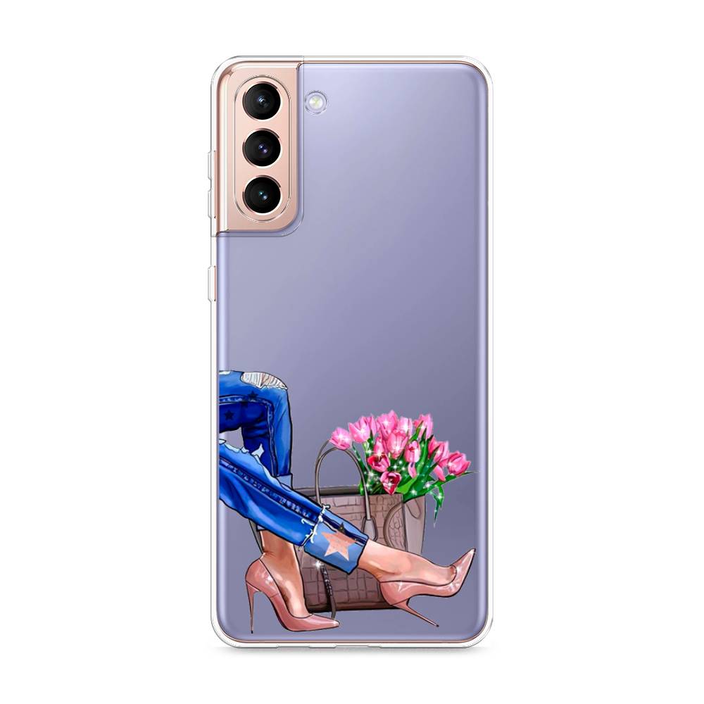 

Чехол Awog на Samsung Galaxy S21 + / Самсунг S21 + "Каблучки", Разноцветный, 2102150-7