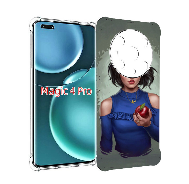 

Чехол MyPads девушка-с-яблоком женский для Honor Magic4 Pro, Прозрачный, Tocco
