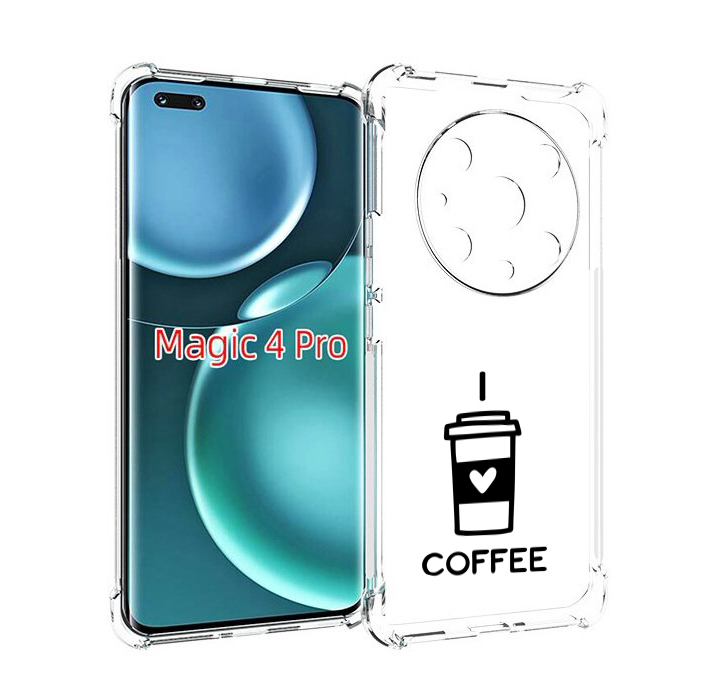 

Чехол MyPads Я люблю кофе для Honor Magic4 Pro, Прозрачный, Tocco