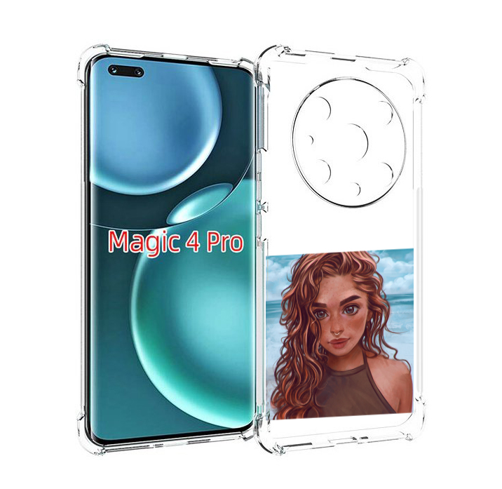 Чехол MyPads девушка-с-пирсингом-на-море женский для Honor Magic4 Pro