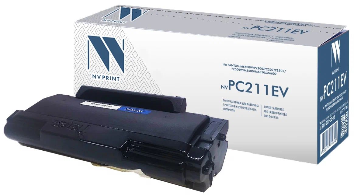 

Картридж лазерный Nvprint NV-PC211EVOV (СТАРАЯ ВЕРСИЯ) черный (1600стр.) для Pantum M6500W, NV-PC211EVOV