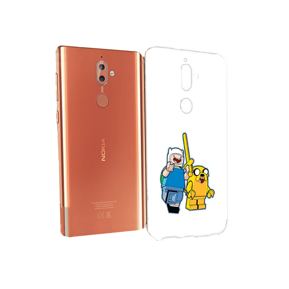 

Чехол MyPads Tocco для Nokia 9 время приключений лего (PT126479.94.274), Прозрачный, Tocco