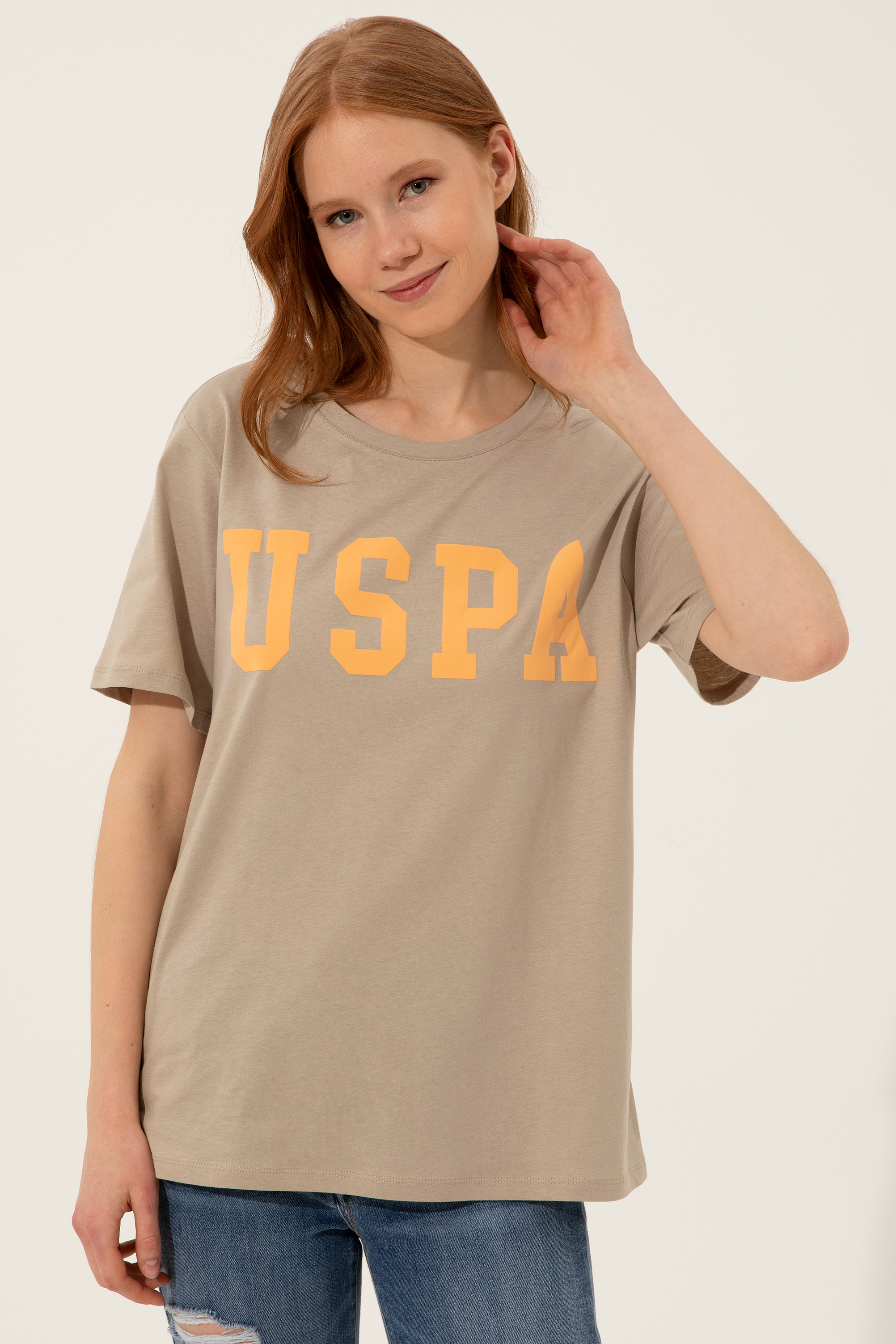 

Футболка женская U.S. POLO Assn. G082SZ0110SEANIY022 хаки S, G082SZ0110SEANIY022