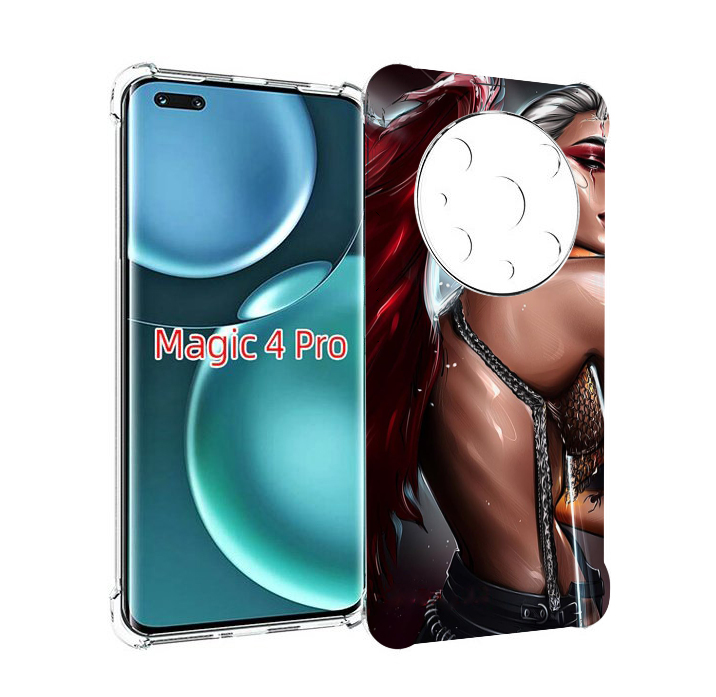 

Чехол MyPads девушка-с-крыльями женский для Honor Magic4 Pro, Прозрачный, Tocco