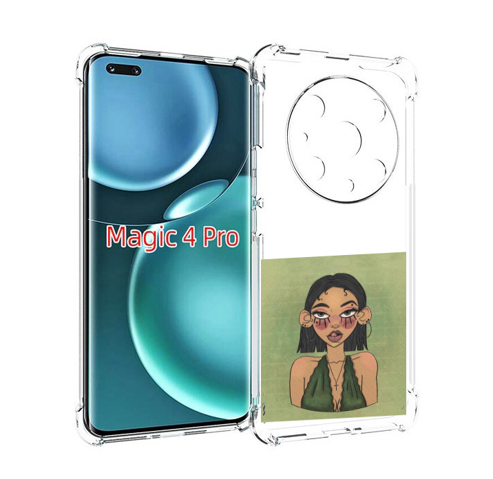 

Чехол MyPads девушка-с-каре-и-тату для Honor Magic4 Pro, Прозрачный, Tocco