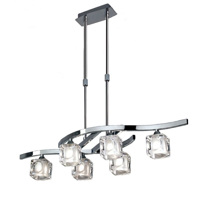 

Подвесная люстра Mantra Cuadrax 0955, Cuadrax Chrome