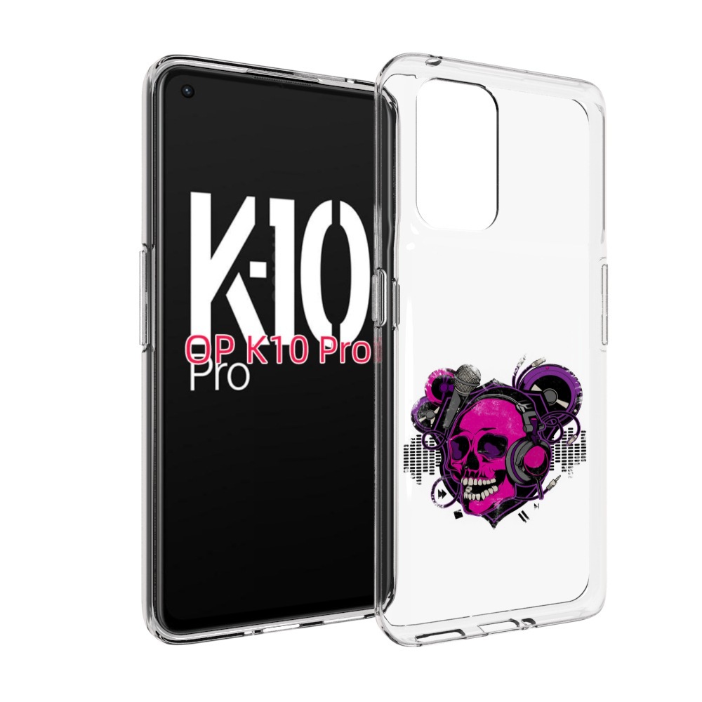 

Чехол MyPads череп 1 для OPPO K10 Pro, Прозрачный, Tocco