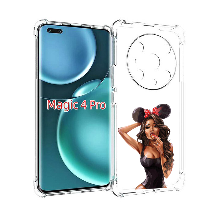 

Чехол MyPads девушка-с-грейпфрутом женский для Honor Magic4 Pro, Прозрачный, Tocco