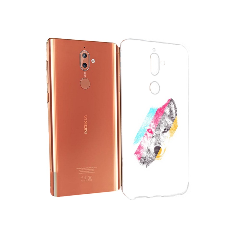 

Чехол MyPads Tocco для Nokia 9 волк градиент (PT126479.94.268), Прозрачный, Tocco