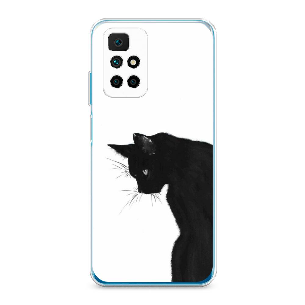 фото Силиконовый чехол "black cat" на xiaomi redmi note 11 4g china awog