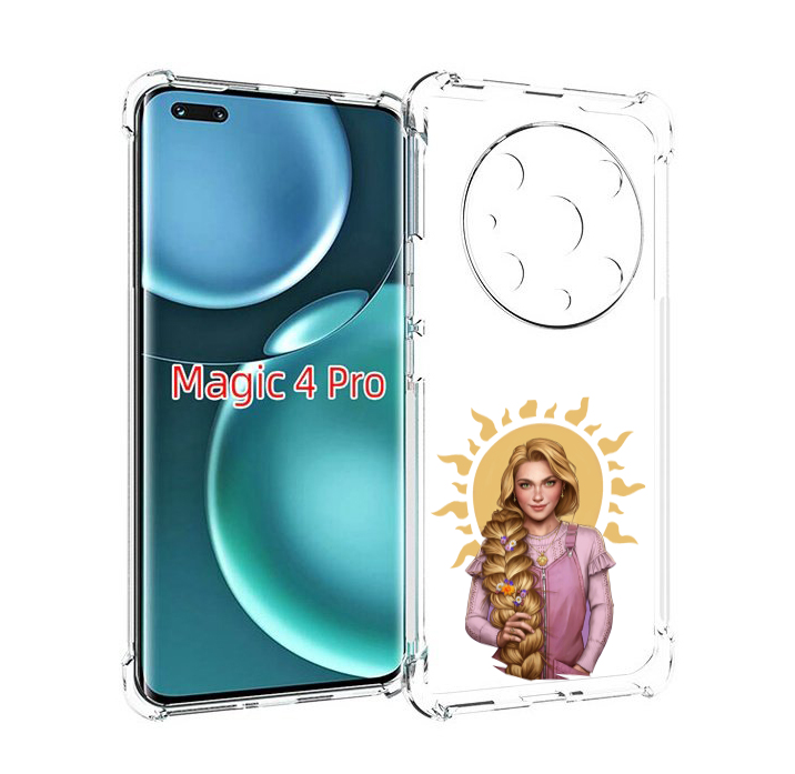 

Чехол MyPads девушка-с-большой-косой для Honor Magic4 Pro, Прозрачный, Tocco