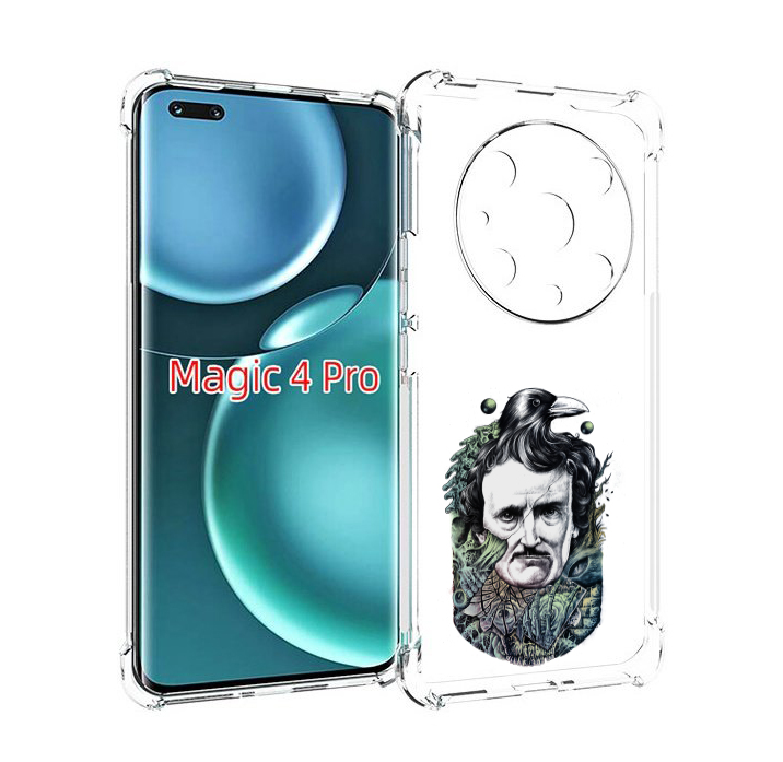 

Чехол MyPads Эдгар Аллан с вороном для Honor Magic4 Pro, Прозрачный, Tocco