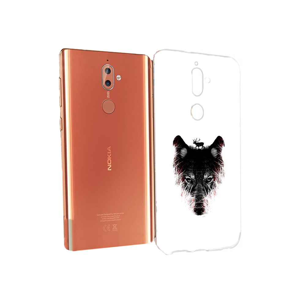 

Чехол MyPads Tocco для Nokia 9 волк в траве (PT126479.94.267), Прозрачный, Tocco