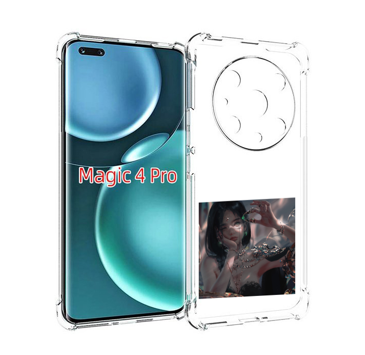 

Чехол MyPads девушка-с-алмазом для Honor Magic4 Pro, Прозрачный, Tocco