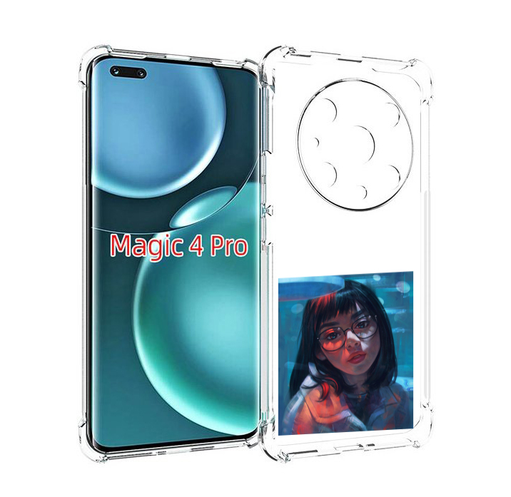 

Чехол MyPads девушка-под-красным-светом для Honor Magic4 Pro, Прозрачный, Tocco