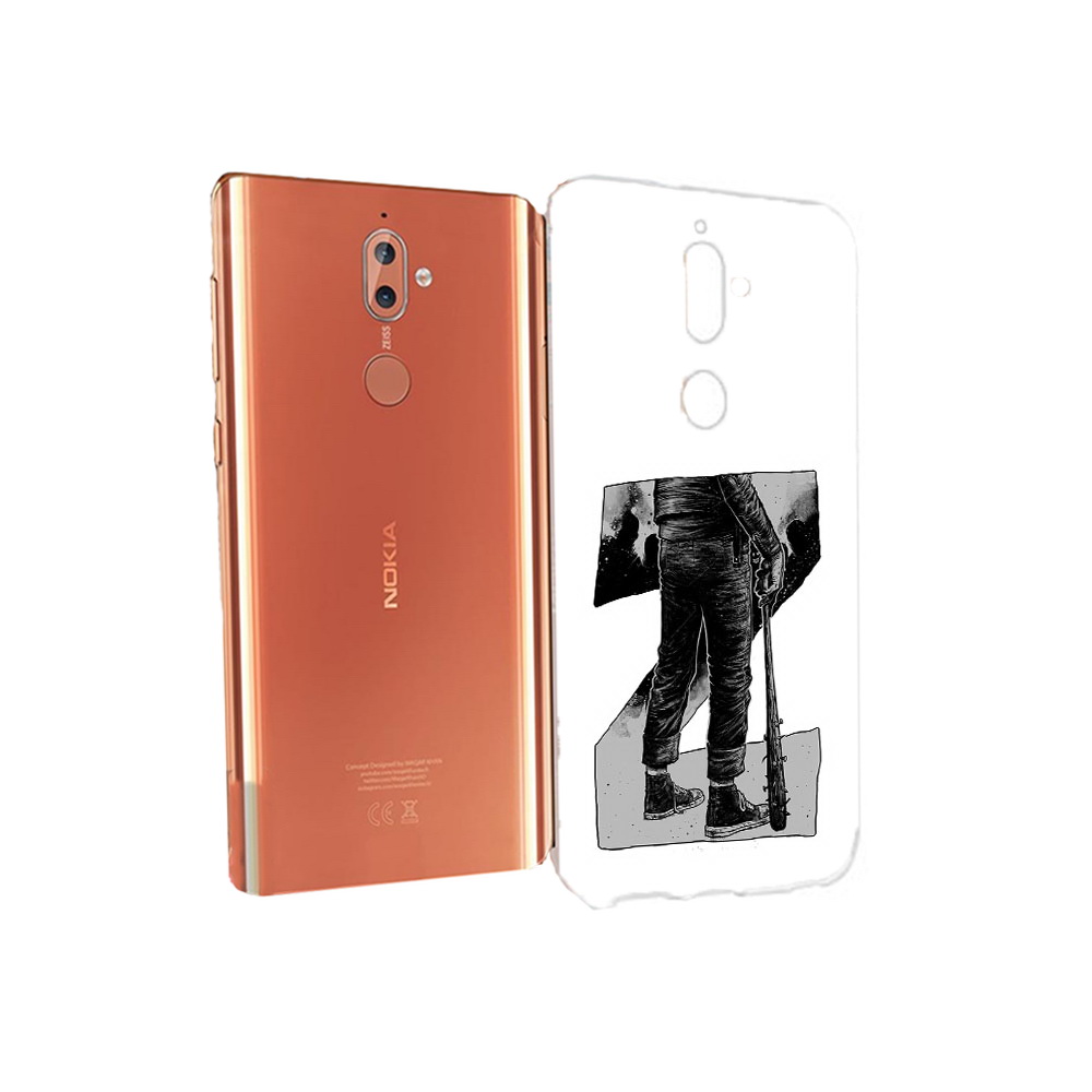 

Чехол MyPads Tocco для Nokia 9 воин черно белый (PT126479.94.265), Tocco