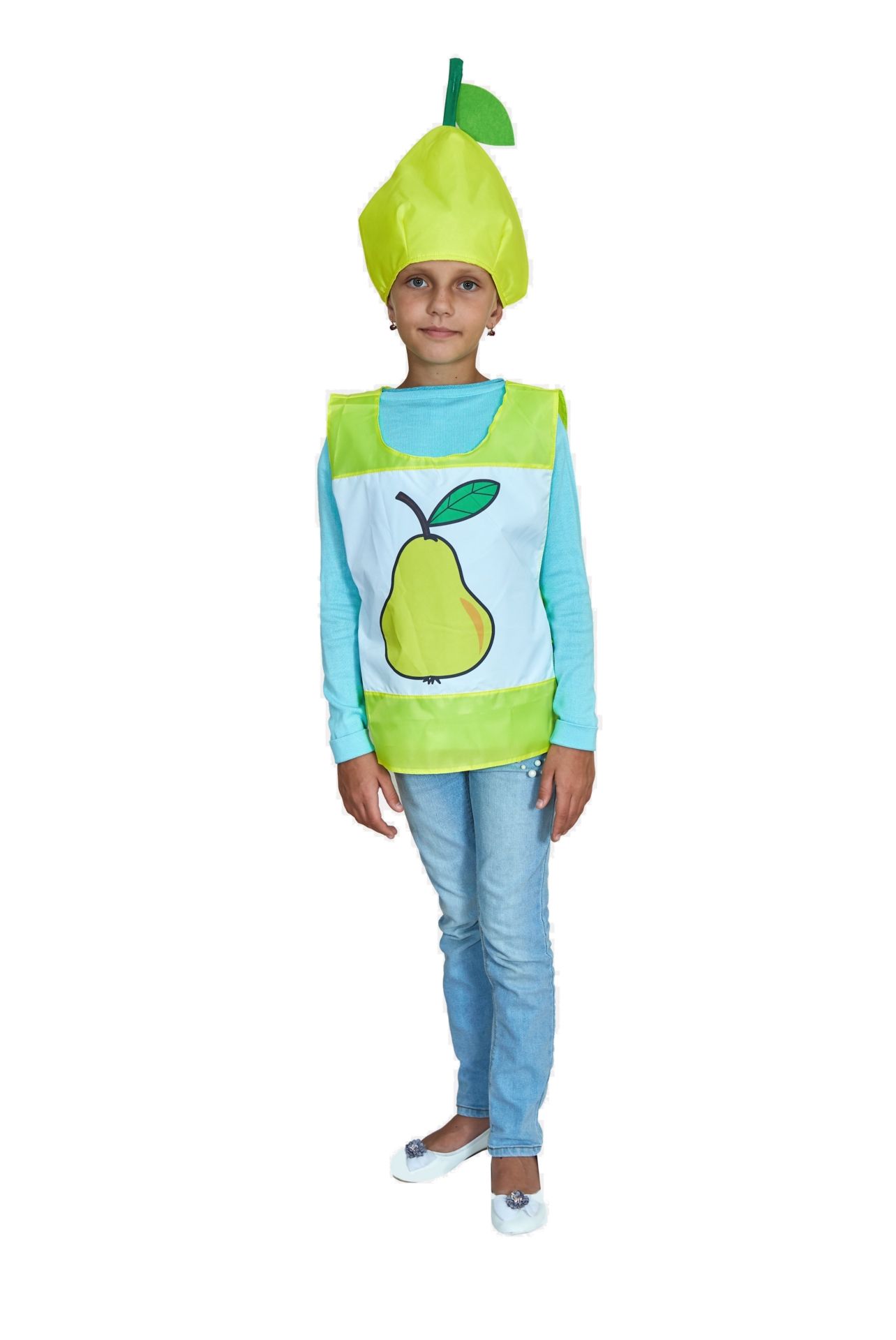 фото Карнавальный костюм учитель фрукт, цв. желтый р.134