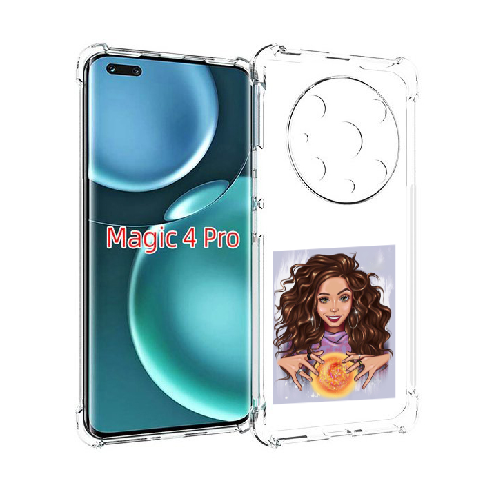 

Чехол MyPads девушка-волшебница для Honor Magic4 Pro, Прозрачный, Tocco