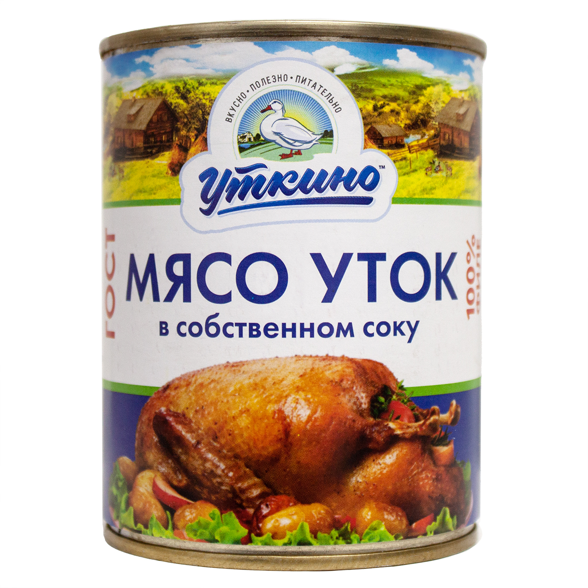 

Филе мяса уток Уткино в собственном соку, 350 гр
