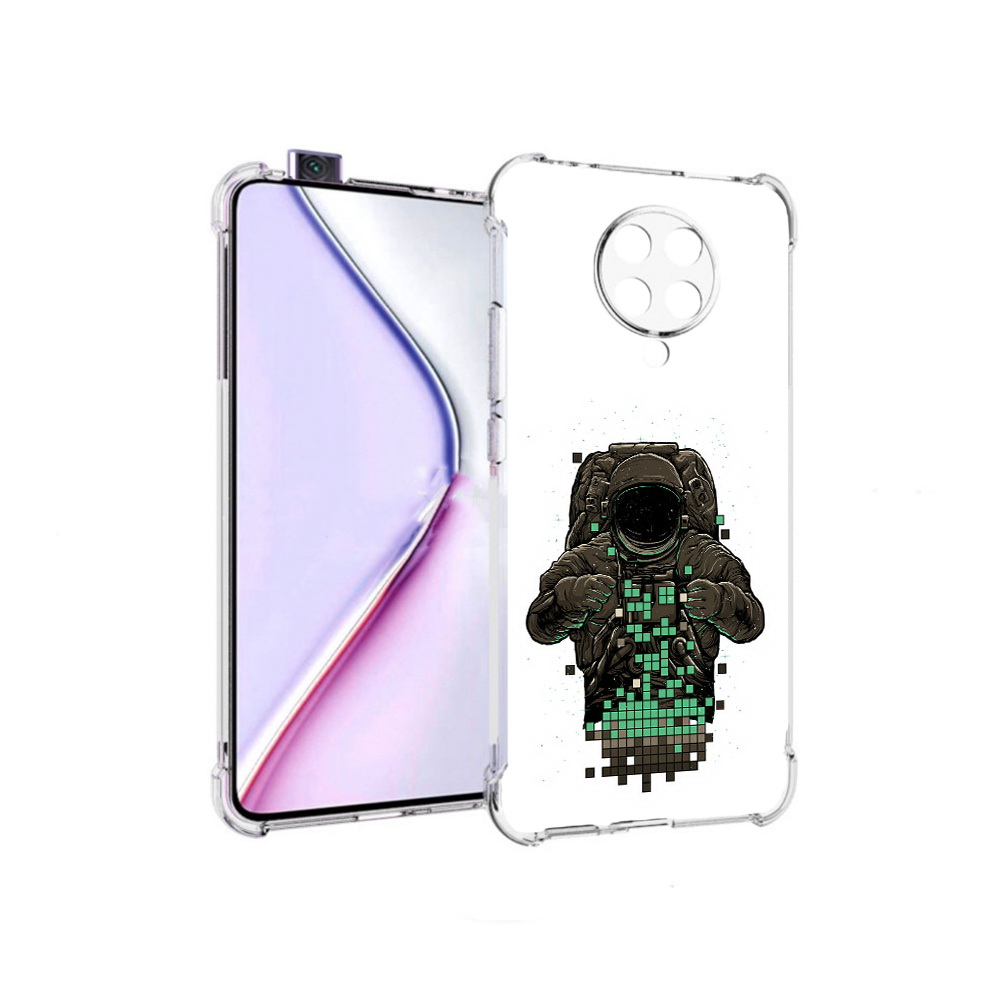 Чехол MyPads космонавт с пикселями для Xiaomi Redmi K30 Pro Zoom 8/256GB/Redmi K30 Pro