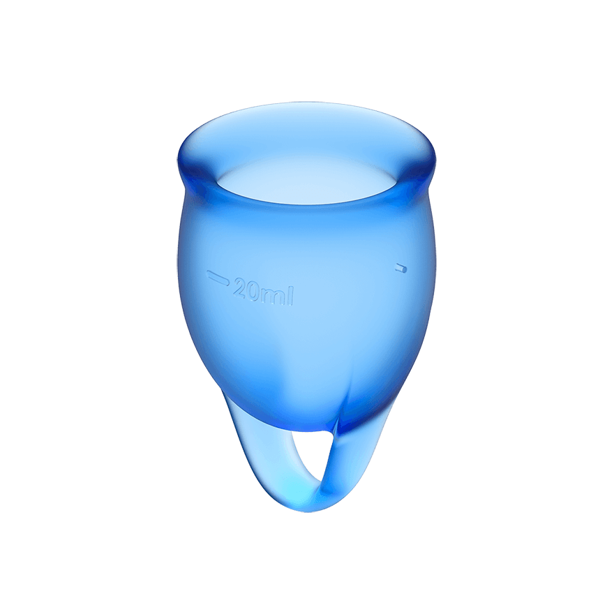 Набор менструальных чаш Satisfyer Feel confident Menstrual Cup синие