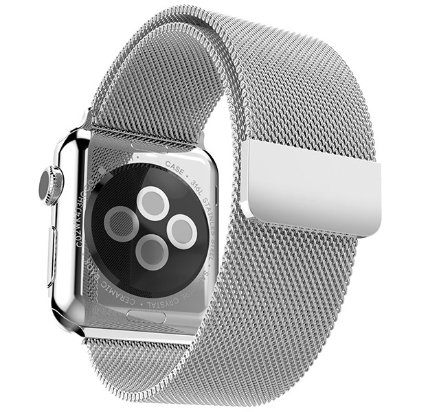 

Ремешок миланcкий из нержавеющей стали для Apple Watch 42/44мм (29), светло-серый