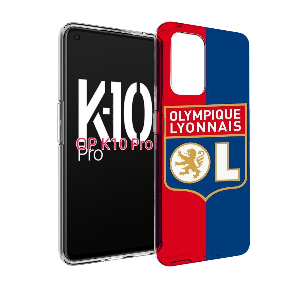

Чехол MyPads фк лион эмблема для OPPO K10 Pro, Прозрачный, Tocco