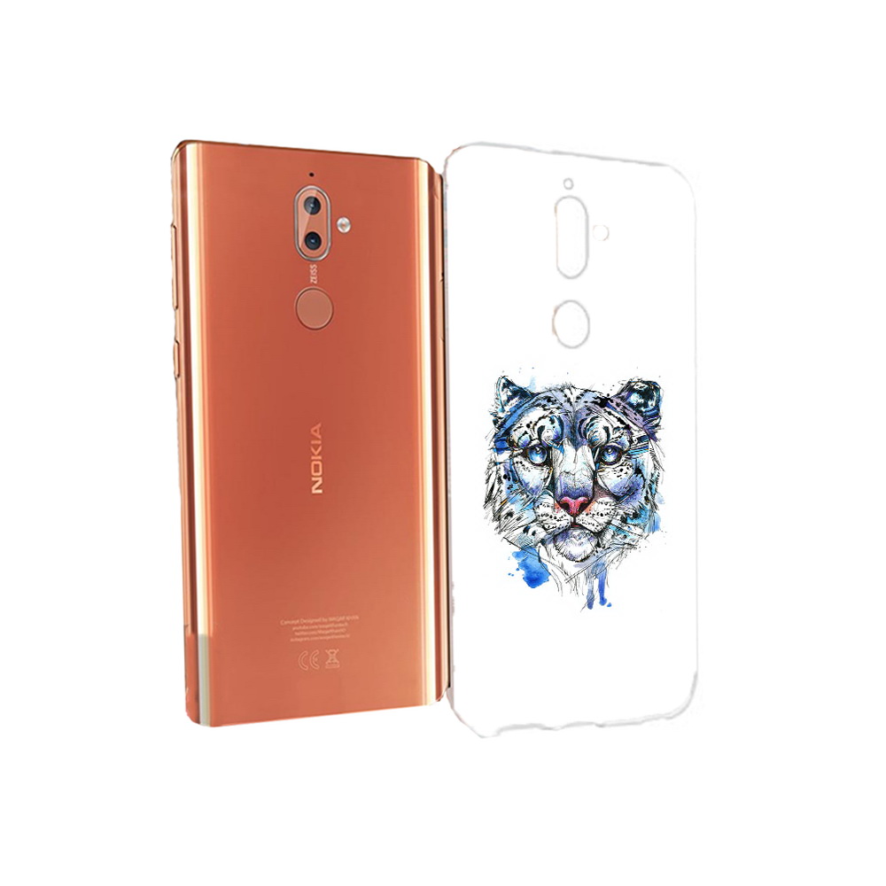 

Чехол MyPads Tocco для Nokia 9 водяной тигр (PT126479.94.263), Прозрачный, Tocco
