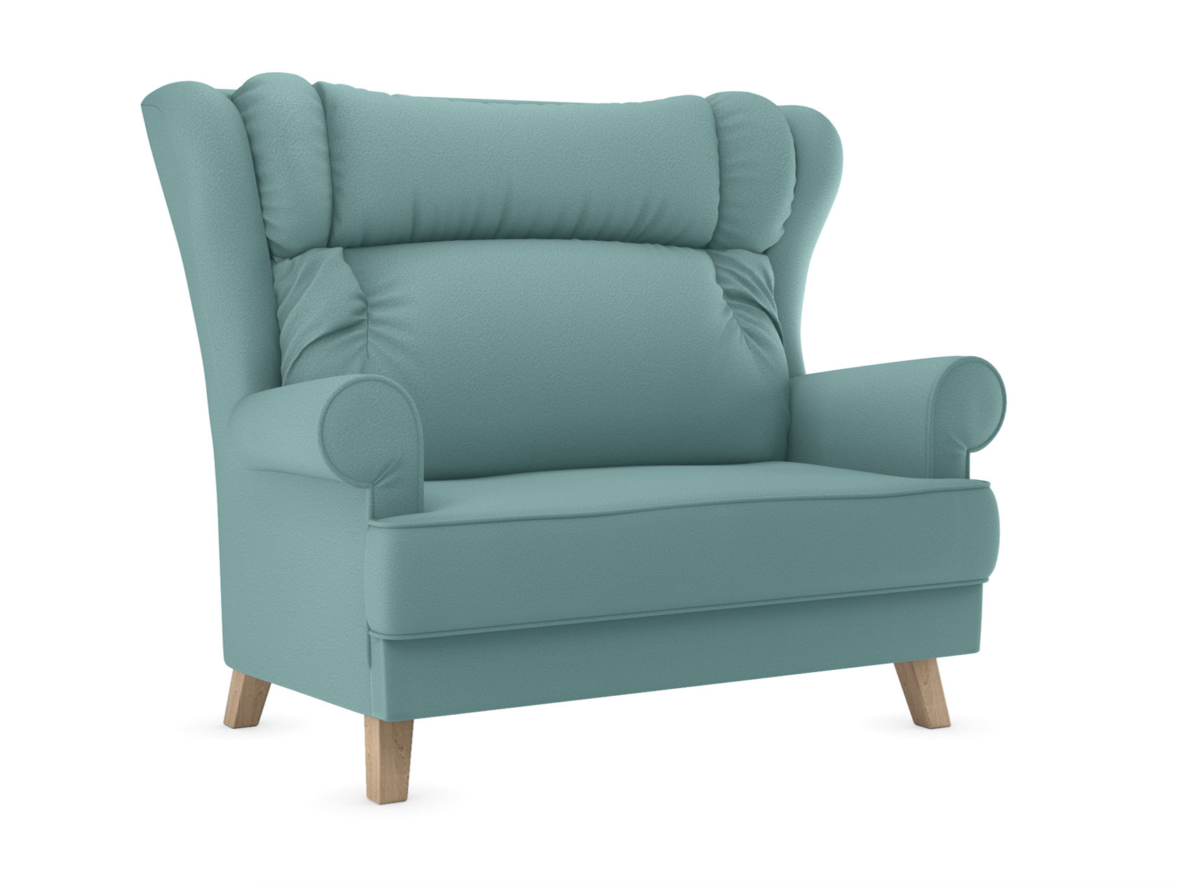 

Прямой диван Лацио Мятный, микровелюр, Натуральный, лак, Лацио Синий