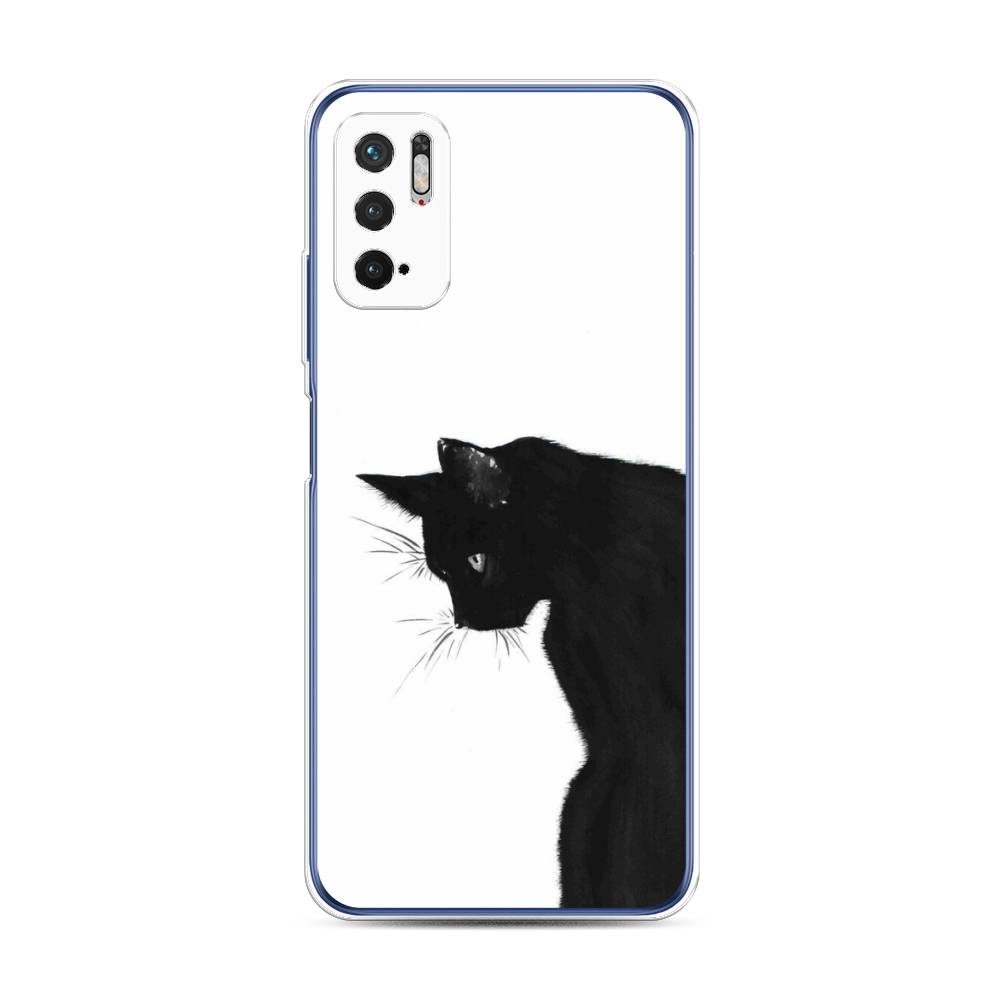 фото Силиконовый чехол "black cat" на xiaomi redmi note 10t awog