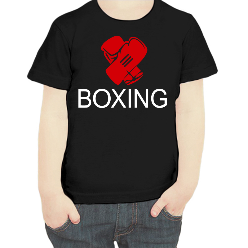 

Футболка мальчику черная 30 р-р boxing, Черный, fdm_boxing