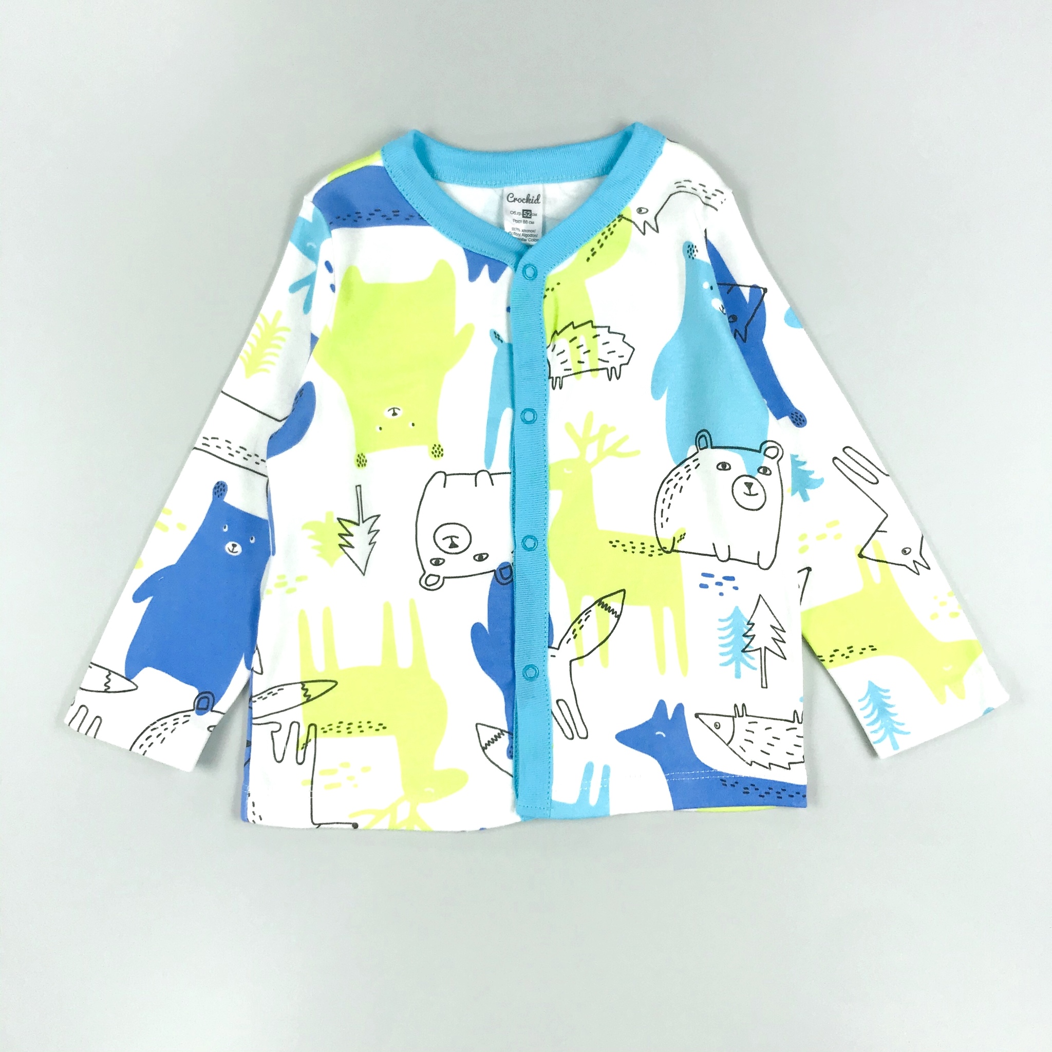 

Кофта Crockid Зимние звери р.86, CC300450M3