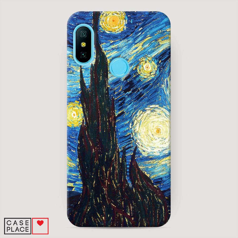 

Пластиковый чехол "Ван Гог Звездная ночь" на Xiaomi Redmi 6 Plus, 33920-7