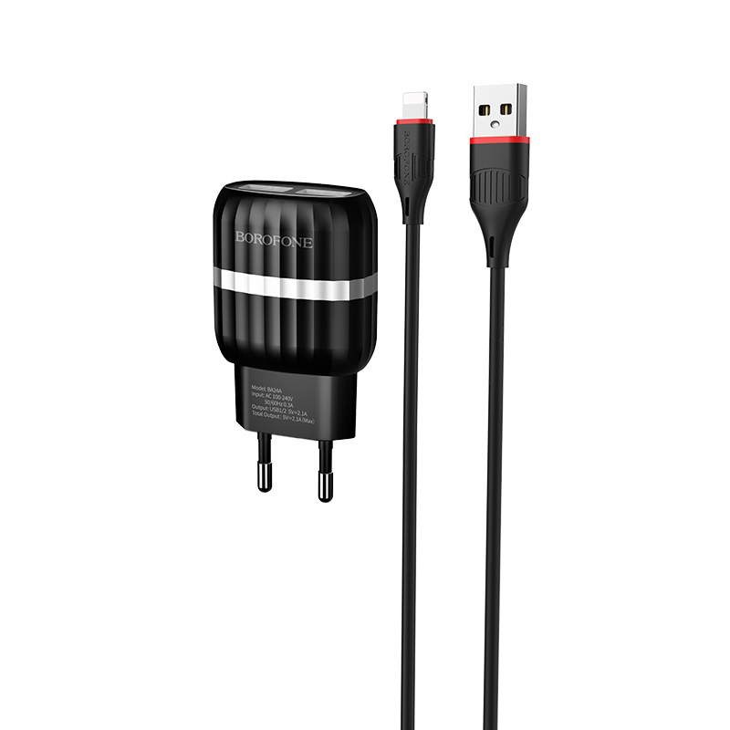 

Кабель Thunderbolt 3 - Thunderbolt 3 Borofone BA24A Vigour 1 м черный, BA24A Vigour