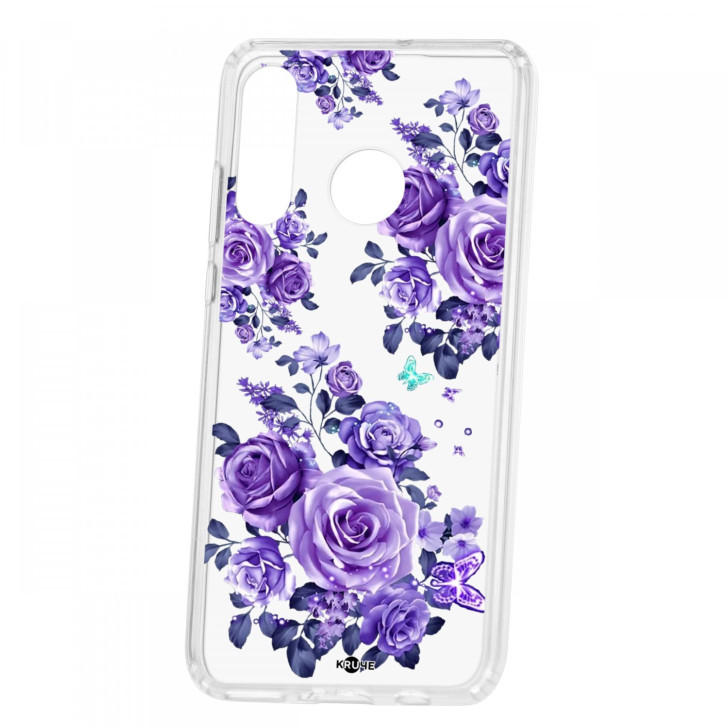 фото Чехол-накладка huawei p30 lite kruche print roses кruче