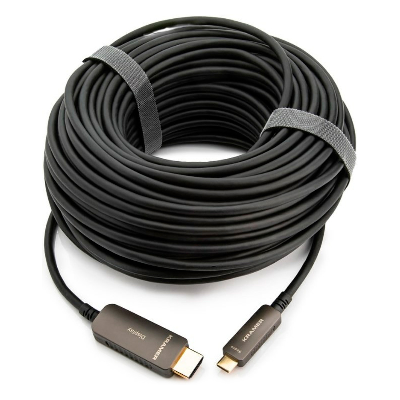 

Кабель Kramer USB Type-C - HDMI вилка-вилка 4.6м () черный, CLS-AOCU/CH-15 4.6m