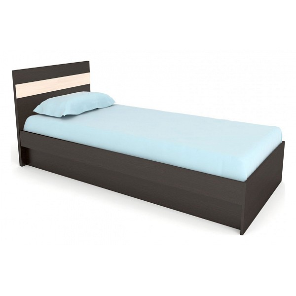 Кровать односпальная Милена КР.007.800-00 венге цаво/дуб молочный BRN_2264