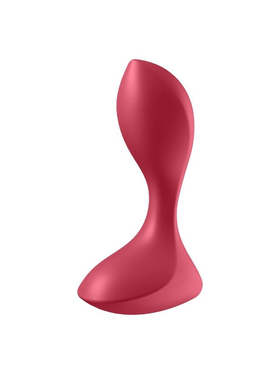 Красный вибромассажер простаты Satisfyer Backdoor Lover 14 см
