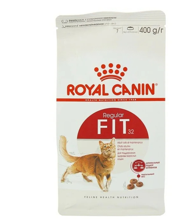 фото Сухой корм для кошек royal canin fit 32, 2 шт по 0,4 кг