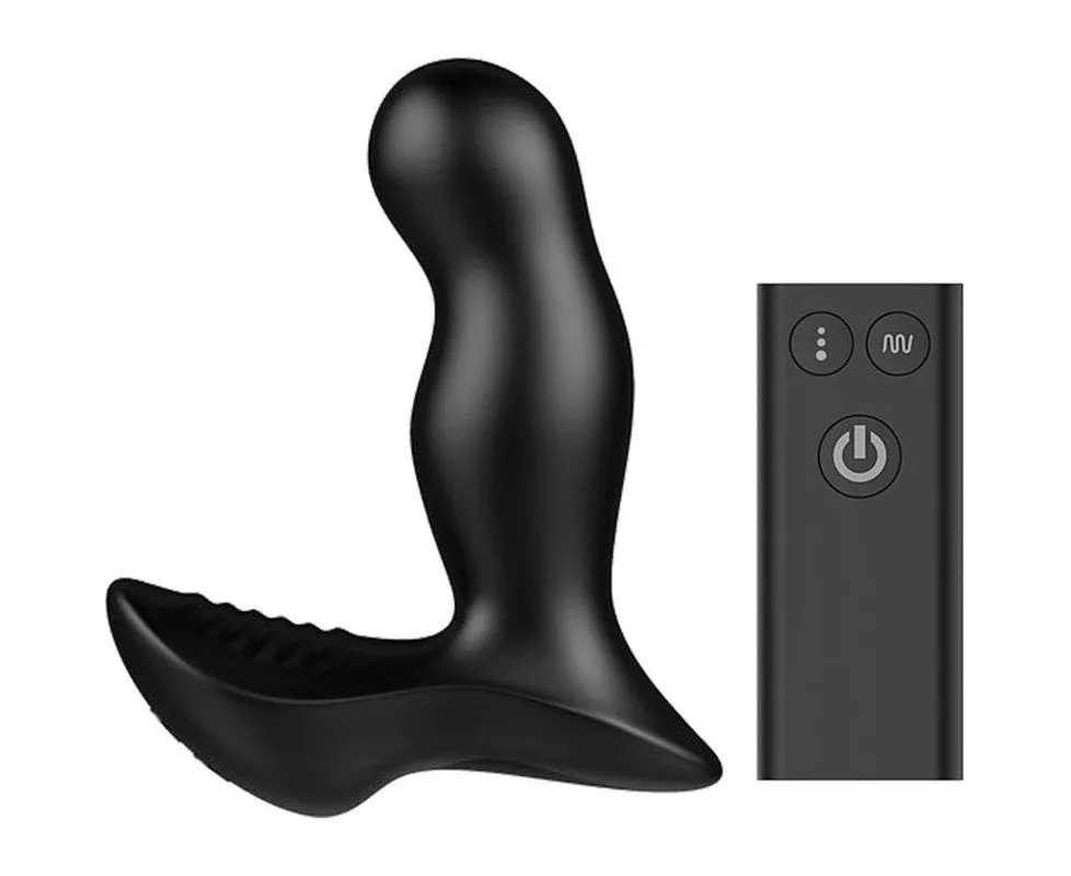 Черный вибромассажер простаты NEXUS Beat - 12 см.