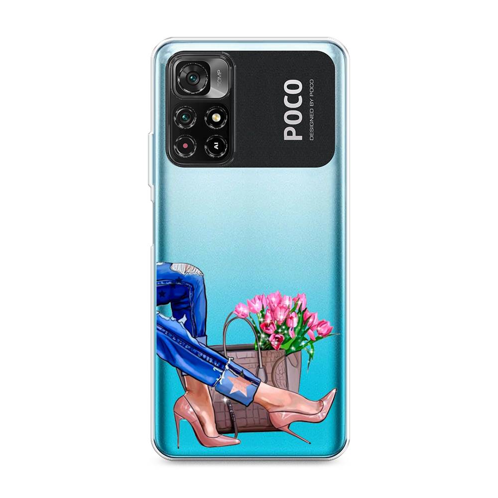 

Чехол Awog на Poco M4 Pro 5G "Каблучки", Разноцветный, 311850-7