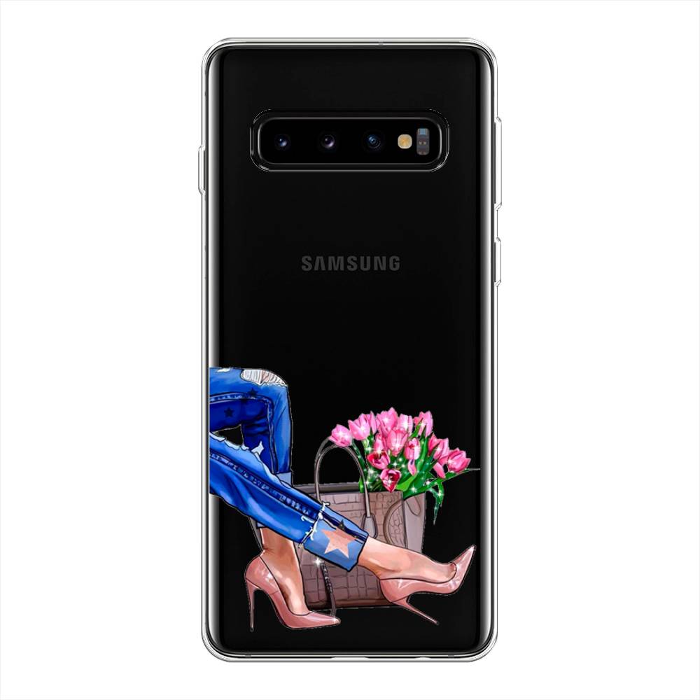 

Чехол Awog на Samsung Galaxy S10 + "Каблучки", Разноцветный, 27150-7