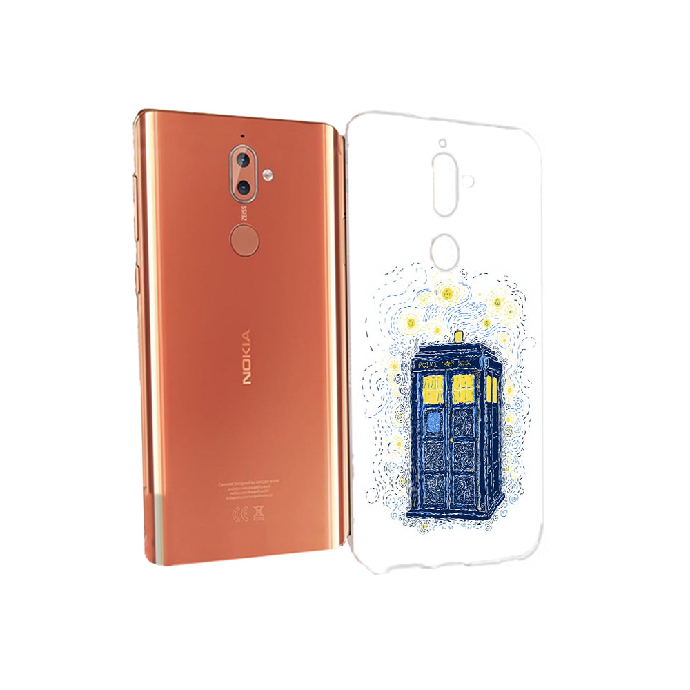 

Чехол MyPads Tocco для Nokia 9 будка рисунок (PT126479.94.249), Прозрачный, Tocco