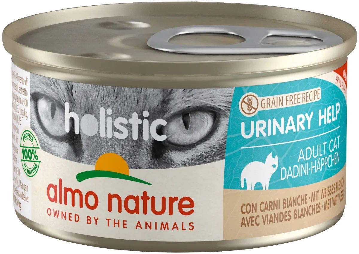 фото Влажный корм для кошек almo nature holistic cat wet urinary help, мясо, 24шт по 85г