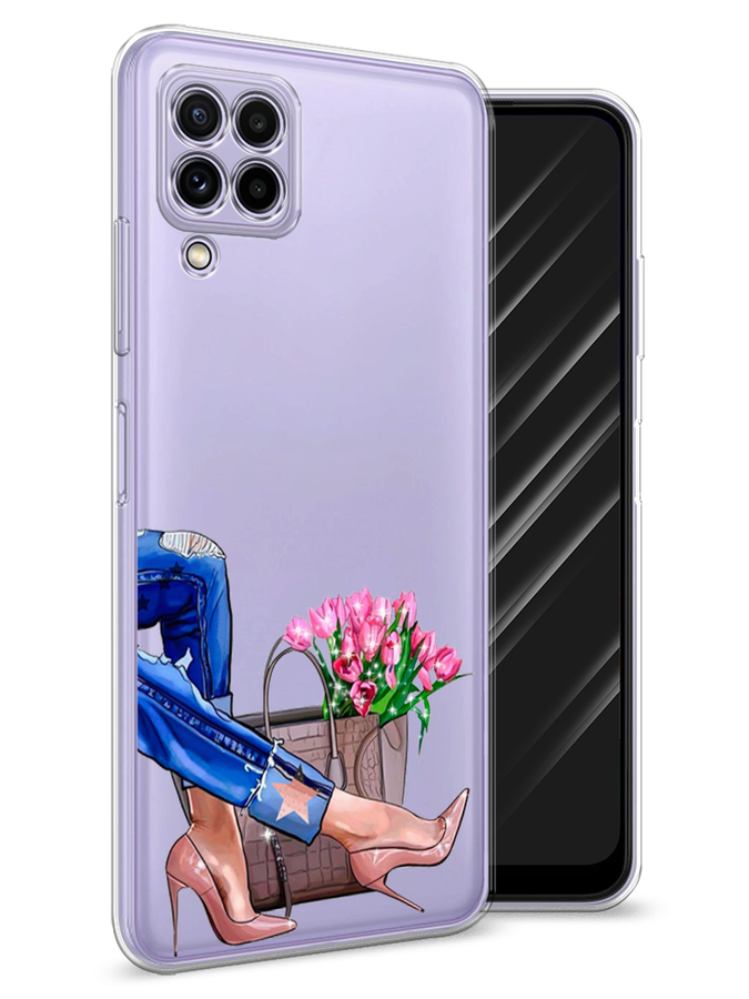 

Чехол Awog на Samsung Galaxy A22 / Самсунг A22 "Каблучки", Разноцветный, 2103150-7