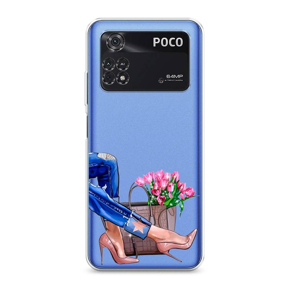 

Чехол Awog на Poco M4 Pro 4G "Каблучки", Разноцветный, 313050-7